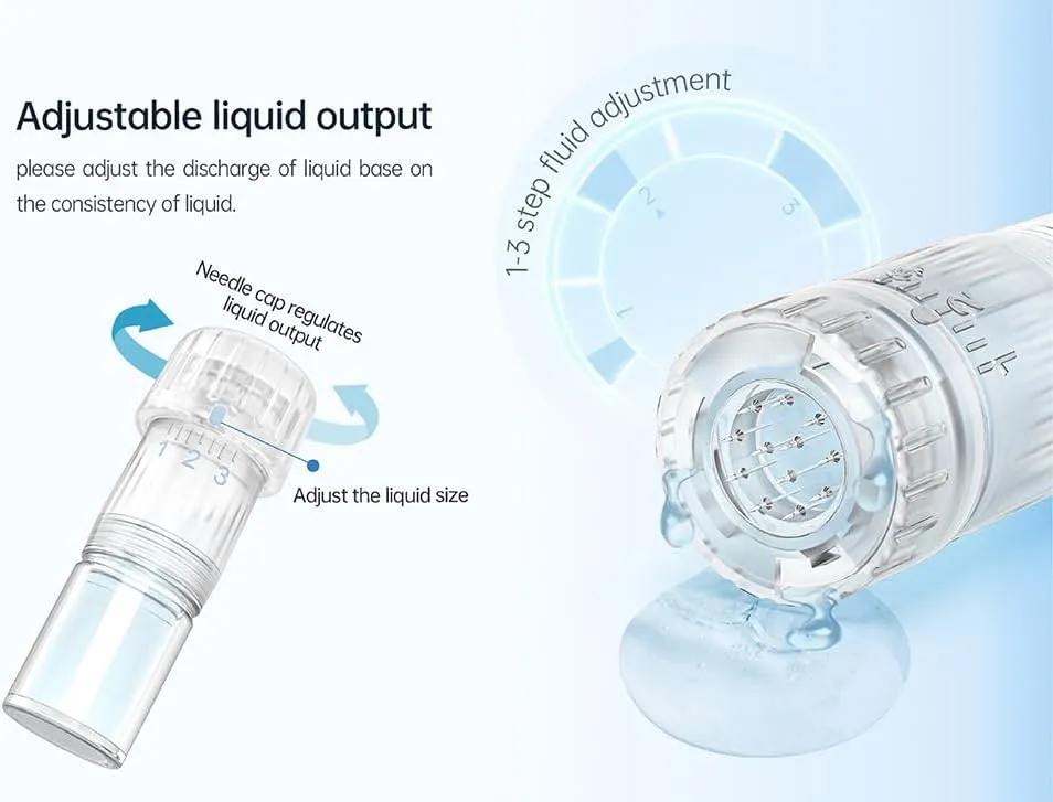 Nouveau stylo hydra H5 porteur de perfusion sérum EMS et microneedling application automatique 2