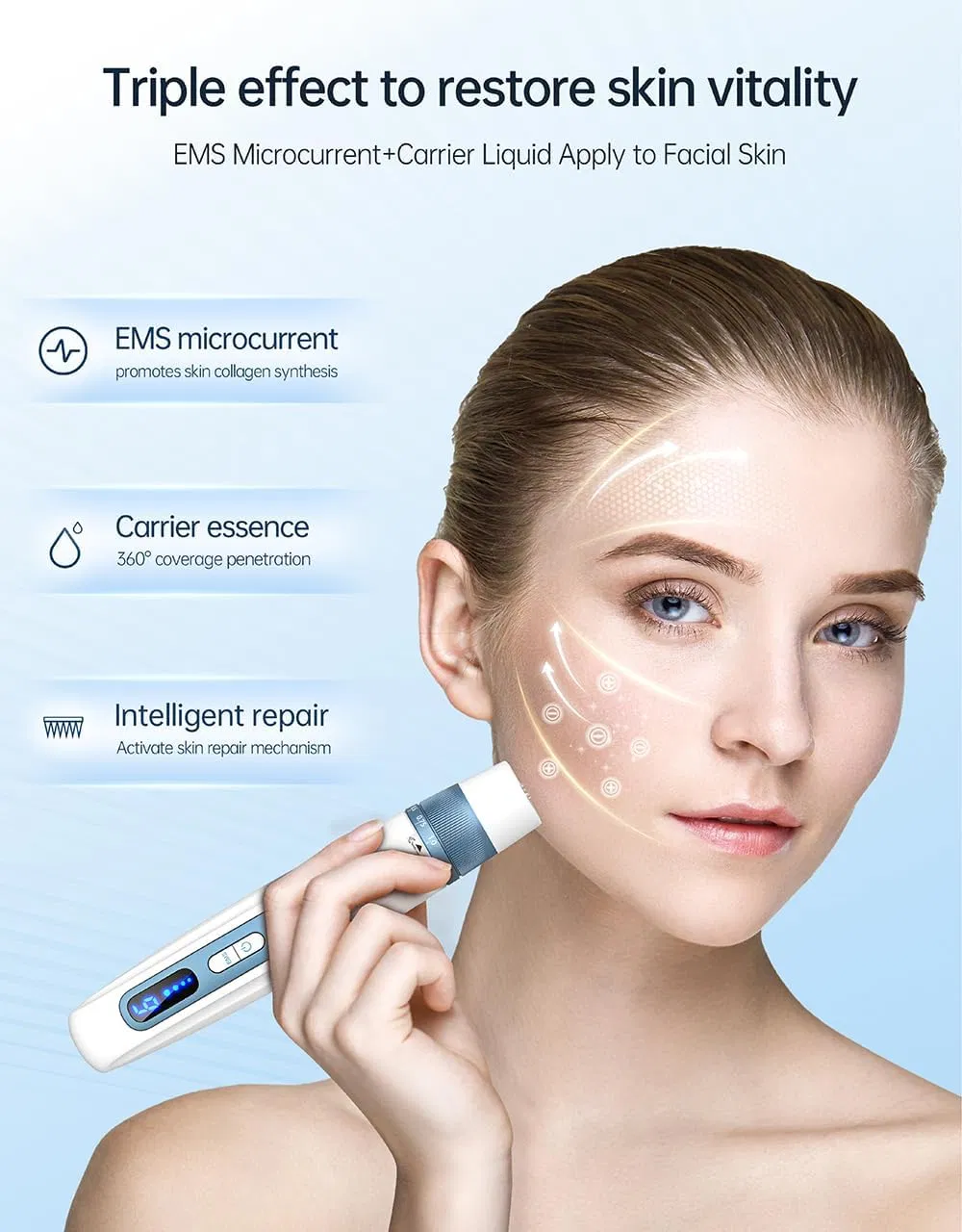 Nouveau stylo hydra H5 porteur de perfusion sérum EMS et microneedling application automatique 0