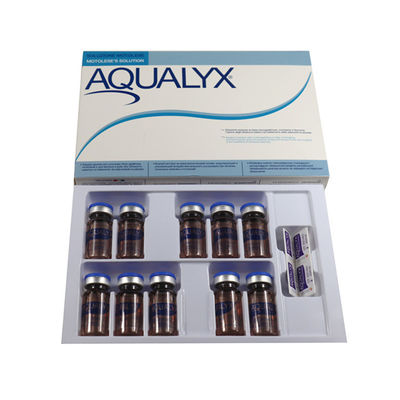 Injection par lipolyse Aqualyx 10 flacons double menton et perte de poids Remplisseur d' injection Lipo LAN Kabelline Kybella