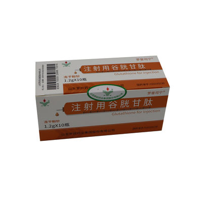 10 gobelets / boîte de poudre de glutathion avec injection de remplissage cutané 1200 mg