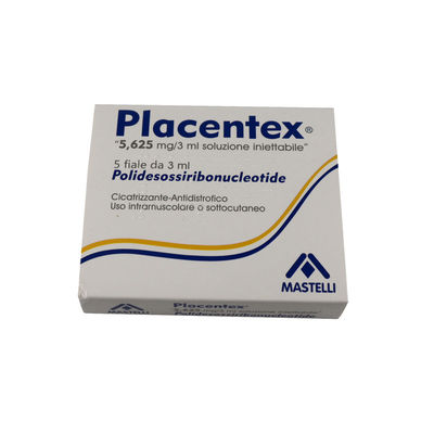 Placentex PDRN Saumon 3 ml * 5 flacons Régénération Remplisseurs cutanés injectables Ampoules