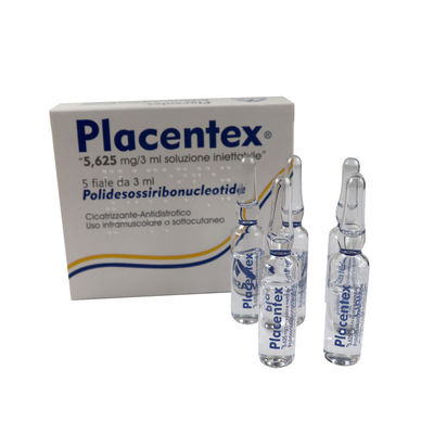Placentex PDRN Saumon 3 ml * 5 flacons Régénération Remplisseurs cutanés injectables Ampoules
