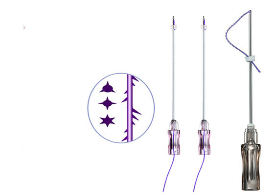 Collagène absorbable Pdo fil de remplissage Cog 6D W Cannula fil de levage
