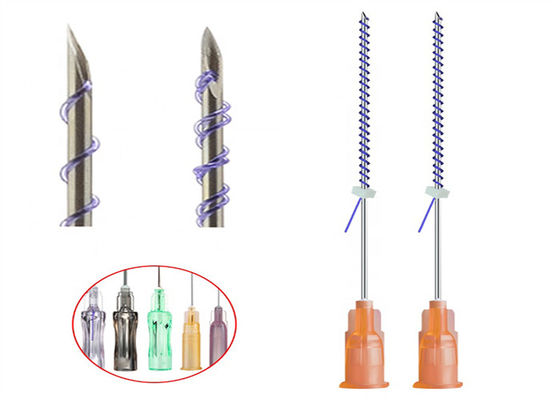 Collagène absorbable Pdo fil de remplissage Cog 6D W Cannula fil de levage