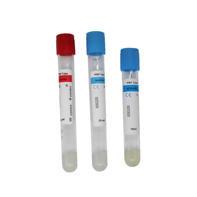 Tube de PRP 10 ml avec gel ACD pour la perte de cheveux riche en plaquettes