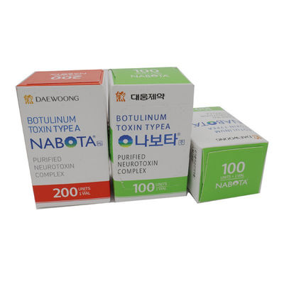 50IU 100U 150U 200U Allergène Botox Innotox Botulax Nabota Rentox Méditotoxine Hutox Toxta