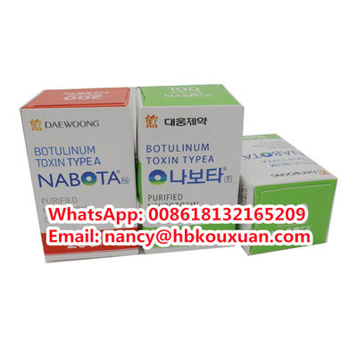 Corée Botulax 100iu 200iu Toxine anti-rides de type A Médoxine Nabota Botox