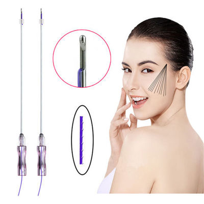 Ultra Face V Lift Thread Pdo Resserrement de la peau Pdo Pcl Plla Cog Mono Screw Threads Lift Face Pdo Threads Les fils de levage de la peau peuvent être utilisés pour le nettoyage de la peau.