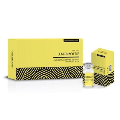Solution d' ampoule en bouteille de citron (5X 10ml) Injection pour dissoudre les graisses pour le corps