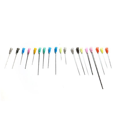Microcannule à l' aiguille contondue jetable 16g 17g 21g 22g 25g 38mm 50mm 60mm 90mm