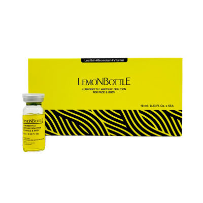 Solution en bouteille de citron Lipolysie du visage Corps 10 ml X 5 Injection Perdre du poids