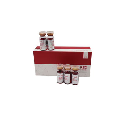 Solution d' ampoule rouge Sculpture et perte de poids Lipolytique Dissolution de la graisse corporelle