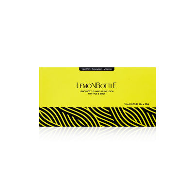 Bouteille de citron 10mlx5 Injection de solution de graisse réduit la cellulite et l' excès de poids