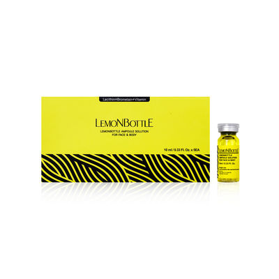 Bouteille de citron 10mlx5 Injection de solution de graisse réduit la cellulite et l' excès de poids