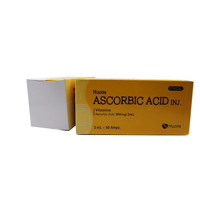 Vitamine C Acide ascorbique de Huons Vitamine soluble dans l' eau Chaque boîte contient 50 laroscorbine injectable 0,5 g/2 ml