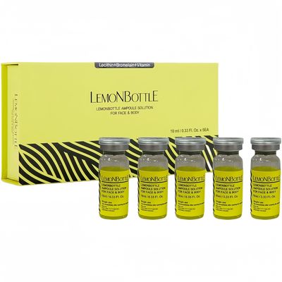 Bouteille de citron 10mlx5 Injection de solution de graisse réduit la cellulite et l' excès de poids