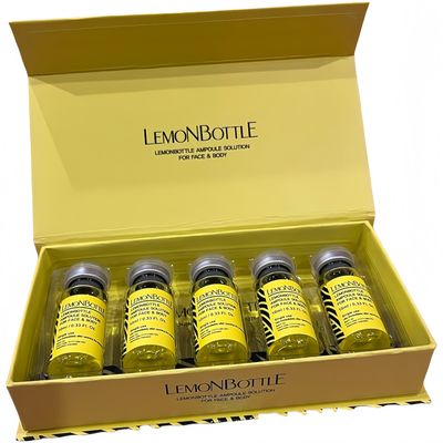 Bouteille de citron 10mlx5 Injection de solution de graisse réduit la cellulite et l' excès de poids