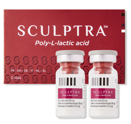 Sculptra Acide poly-L-lactique 2 X 5 ml Vials Remplisseurs de rides avec acide hyaluronique