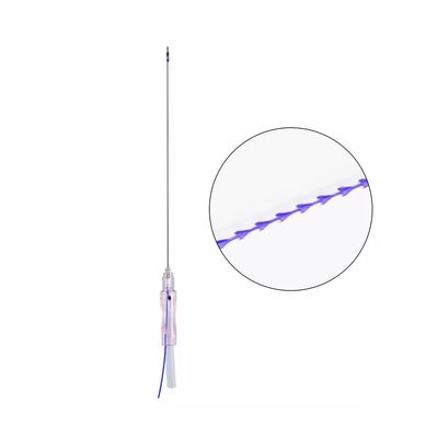 Fil de suture tenseur PDO cranté Cog 3D Aiguille pointue Fils PDO Lift