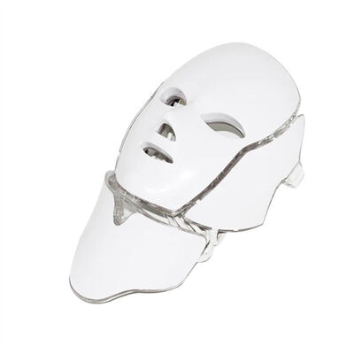 Masque facial à 7 couleurs à LED Photon lumière rajeunissement de la peau soins de la peau du visage masque à lumière LED avec cou
