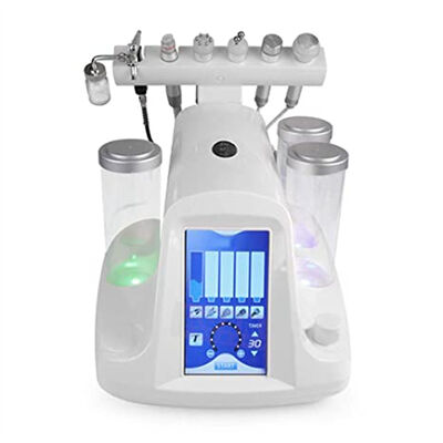 7 en 1 Injecteur d'oxygène RF Masque facial à microcourants LED Nettoyage en profondeur Machine à petites bulles Soins de la peau Machine d'hydradermabrasion