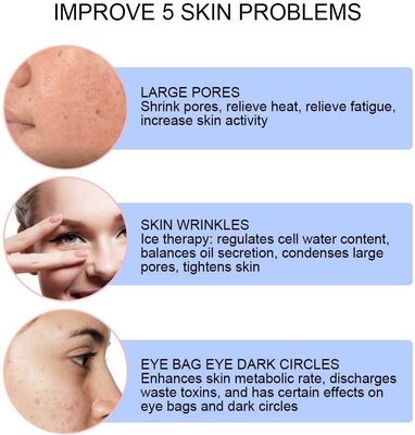 Machine de levage de rajeunissement de la peau du visage à LED de cryothérapie ultrasonique à marteau chaud et froid