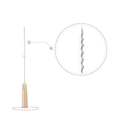 Corée de l' avant soulevé suture absorbable pdo mono tornado vis fio silhouet fil lisos fil d'aiguille tranchante 29g 31g 30gx13mm