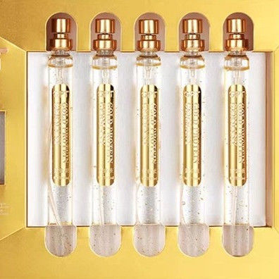 collagène facial de peptide de protéine d'or du sérum 5pcs filetant l'ascenseur