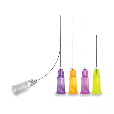 Aiguille micro SUS304 25mm 70mm de canule de remplisseur cutané flexible