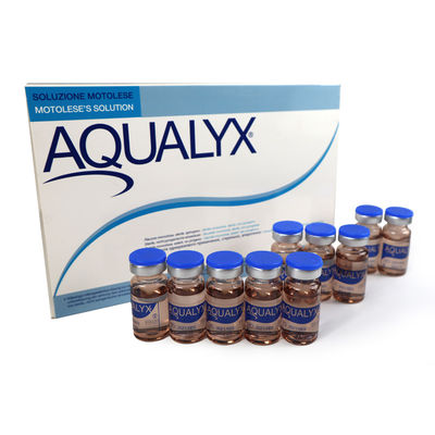 Injection de dissolution de graisse transparente Aqualyx 8 ml*10 pour le cou, le visage et les fesses
