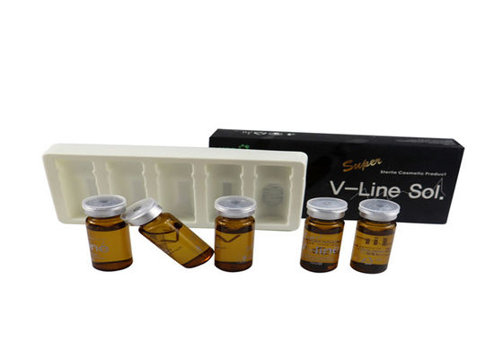 Injections de lipolyse en ligne V pour dissoudre les graisses dans le menton 5 ml x 5 gobelets