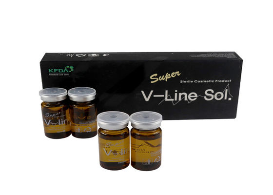 Injections de lipolyse en ligne V pour dissoudre les graisses dans le menton 5 ml x 5 gobelets