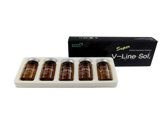 Injections de lipolyse en ligne V pour dissoudre les graisses dans le menton 5 ml x 5 gobelets