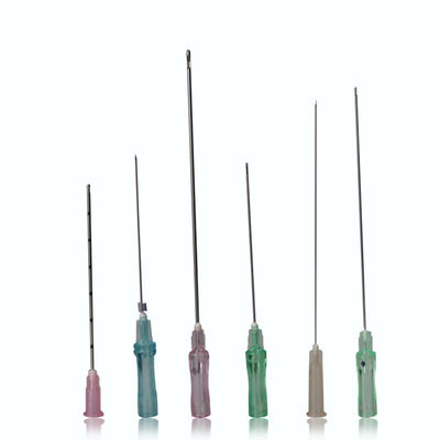 Aiguille micro SUS304 25mm 70mm de canule de remplisseur cutané flexible