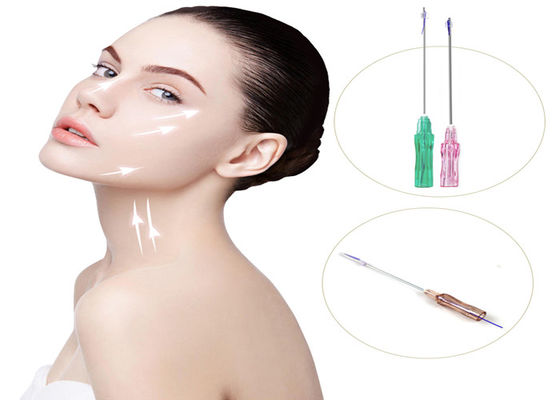 peau absorbable de 4D 6D 8D filetant le lifting L type émoussé de W