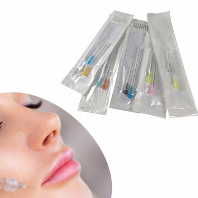 Remplissage du visage en acier inoxydable en gros 22g 23g 25g 38mm 50mm Flexible Fine Blunt Micro Tip Cannula Needl
