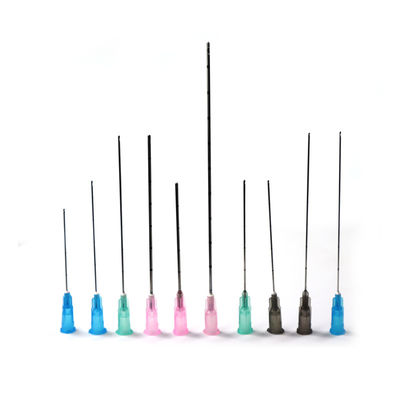 Remplissage du visage en acier inoxydable en gros 22g 23g 25g 38mm 50mm Flexible Fine Blunt Micro Tip Cannula Needl