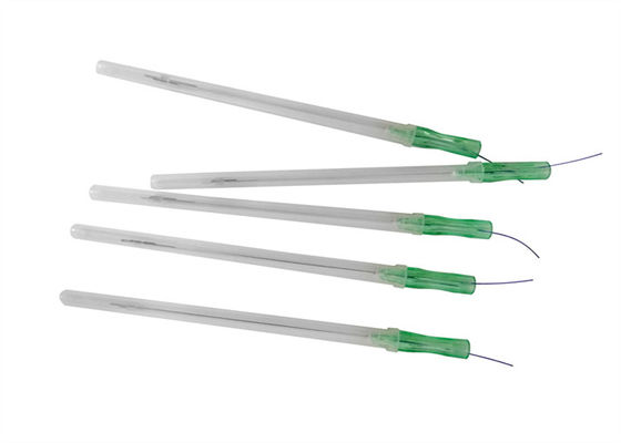 Les fils pourpres de PDO PCL PLLA font face au levage L type l'aiguille 21g 23g