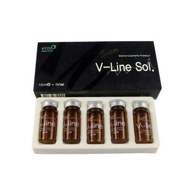 5pcs*10ml Injections de dissolution des graisses pour le visage Lipolytique Super V Line Sol