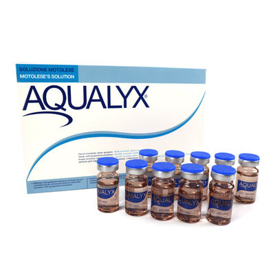 Royaume-Uni 8 ml X10 Vials Aqualyx Injections de dissolution des graisses Lipolyse Lipolytique Perte de graisse