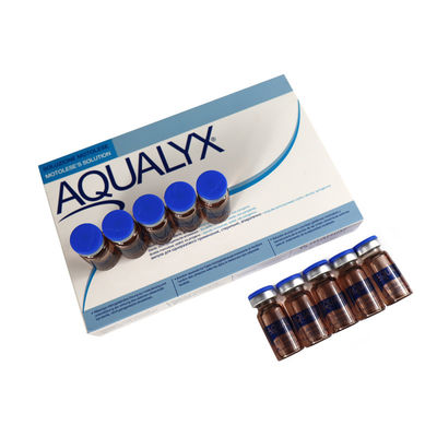 Royaume-Uni 8 ml X10 Vials Aqualyx Injections de dissolution des graisses Lipolyse Lipolytique Perte de graisse