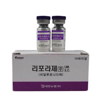 Injections de remplissage d'acide hyaluronique de 1500 UI Liporase hyaluronidase