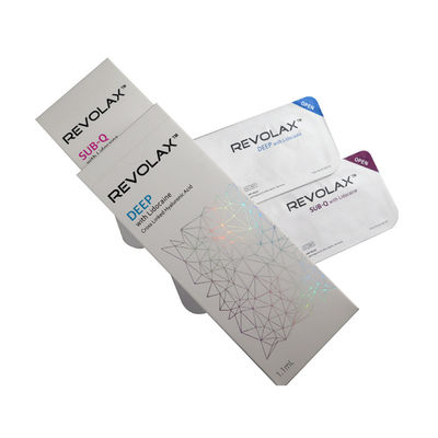 Acide hyaluronique de haute pureté remplisseur cutané Revolax 1.1 ml Sub-Q profond pour les lèvres