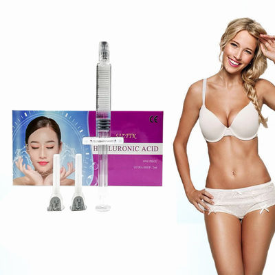 Acide hyaluronique lié en croisement 10 ml Injections de remplissage cutané pour augmenter les fesses