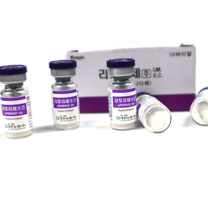 Liporase hyaluronidase transparente 1500u Lyophilisée 1500u Pour dissoudre HA Liporase acide