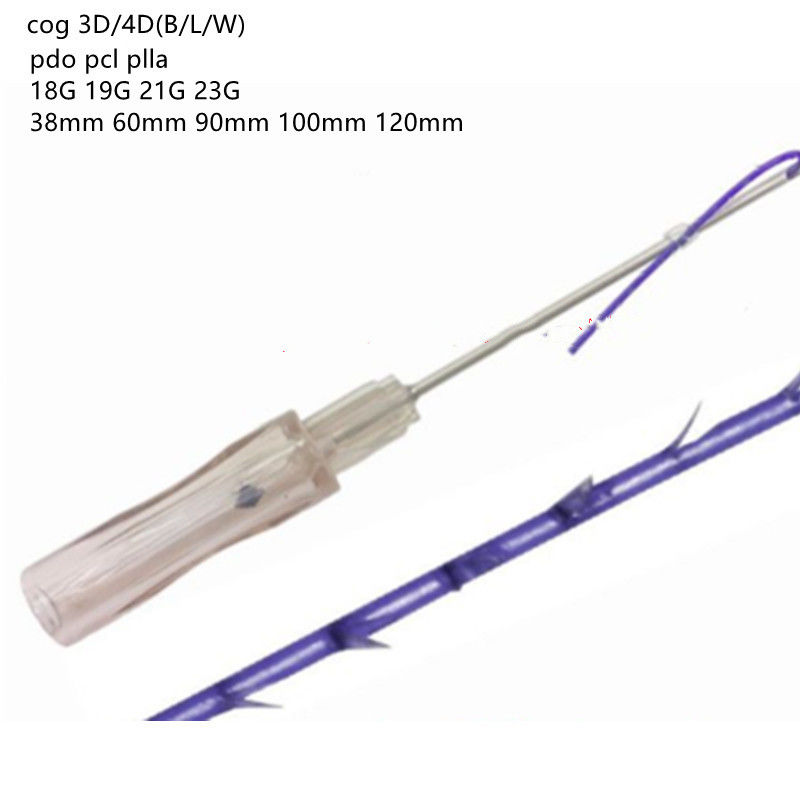Polydioxanone Fio De Sutura Cannula cog fils barbelés cog 2-1 3-1 4-1 5-1 3D 4D Lift Hilos Pdo levé de fil