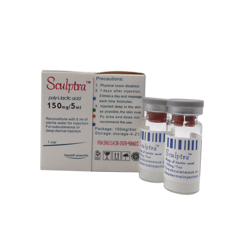 150 mg de poudre d'acide poly-l-lactique PLLA 1 flacon x5 ml remplisseur anti-âge sculpta