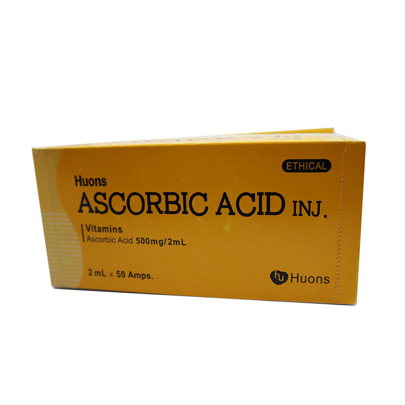 Vitamine C Acide ascorbique de Huons Vitamine soluble dans l' eau Chaque boîte contient 50 laroscorbine injectable 0,5 g/2 ml