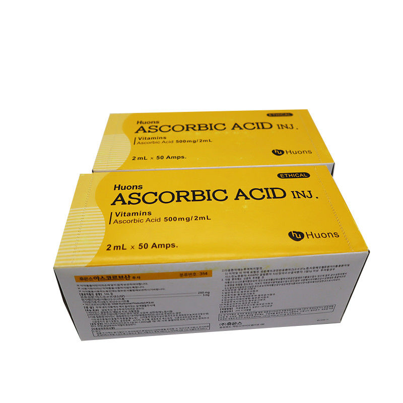 Huons Acide ascorbique Vitamine C Vc blanchissant 50 ampoules