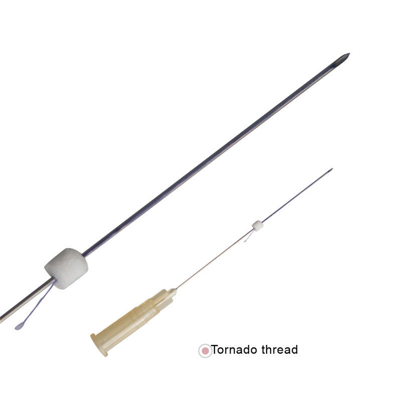 Corée de l' avant soulevé suture absorbable pdo mono tornado vis fio silhouet fil lisos fil d'aiguille tranchante 29g 31g 30gx13mm
